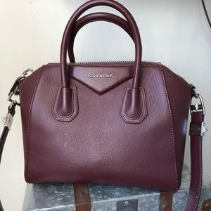 Givenchy Small Burgundy Leather Antigona